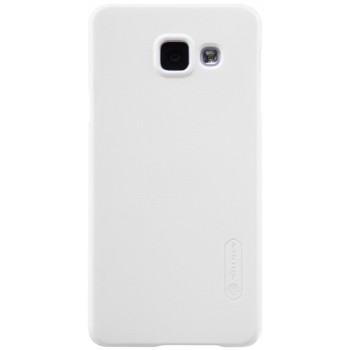 Galaxy A3 (2016) dėklas baltas "Nillkin" Frosted Shield + plėvelė